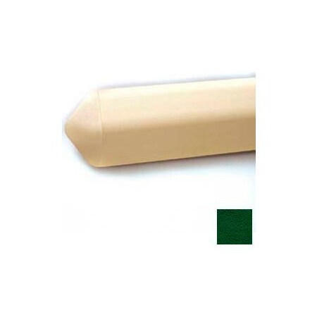 Pawling Wall Guard, Triangular W/Aluminum Retainer, 4-1/8"H x 12'L, Hunter Green WG-30-12-156